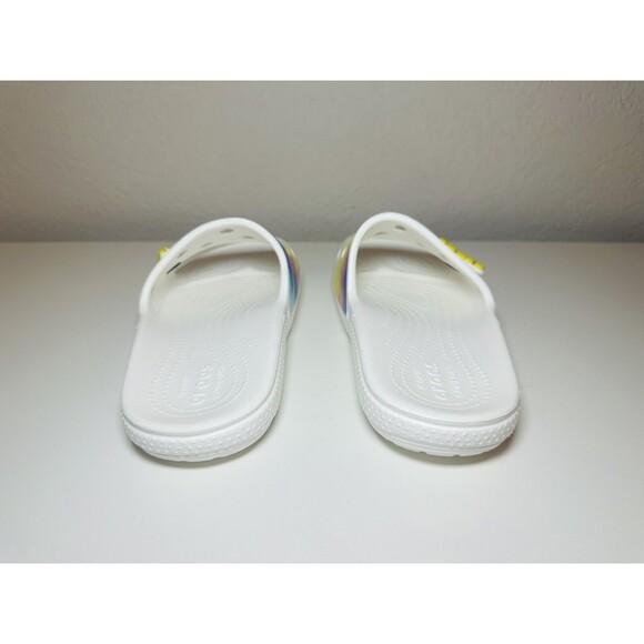 CROCS *NEW* Tie Dye Slide Multicolor Comfort Sandals Unisex Mens 5 Womens 7 - Picture 2 of 7
